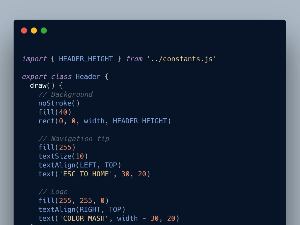 Screenshot eines Codes in einem Programmierungsprogramm