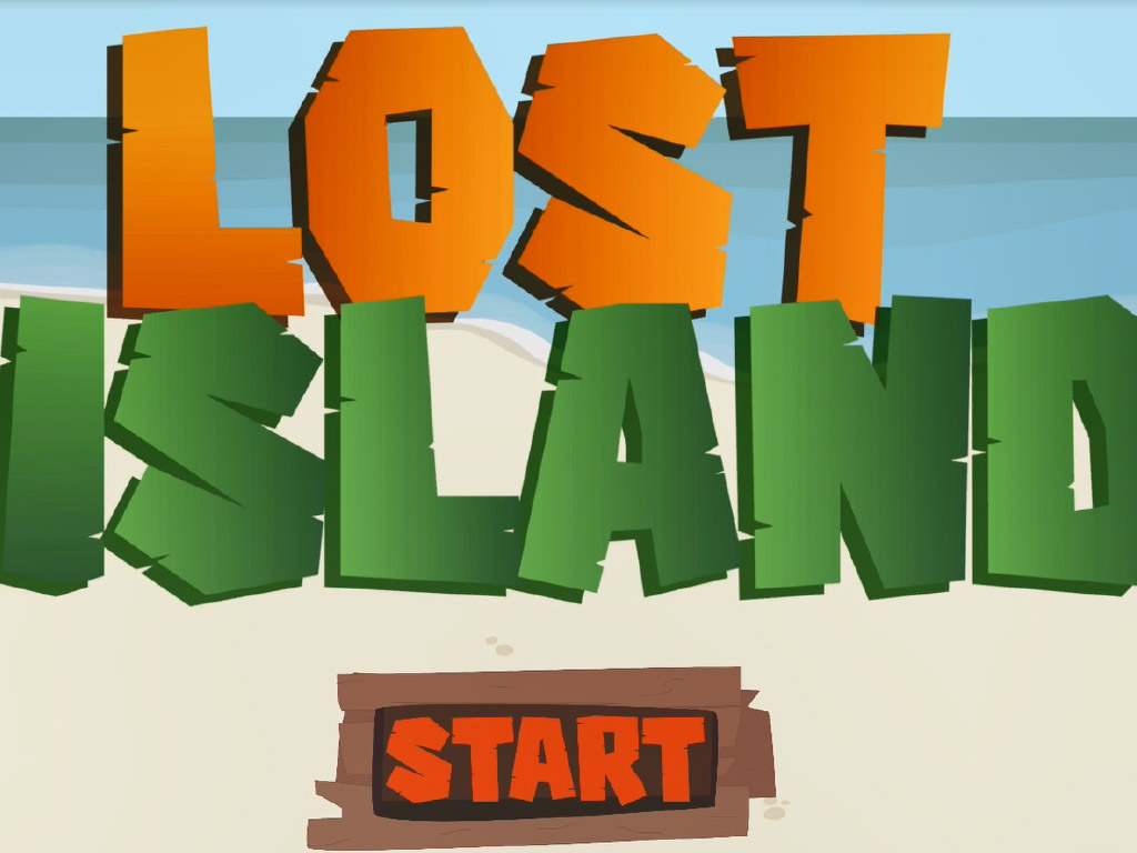 Startbildschirm von Lost Island